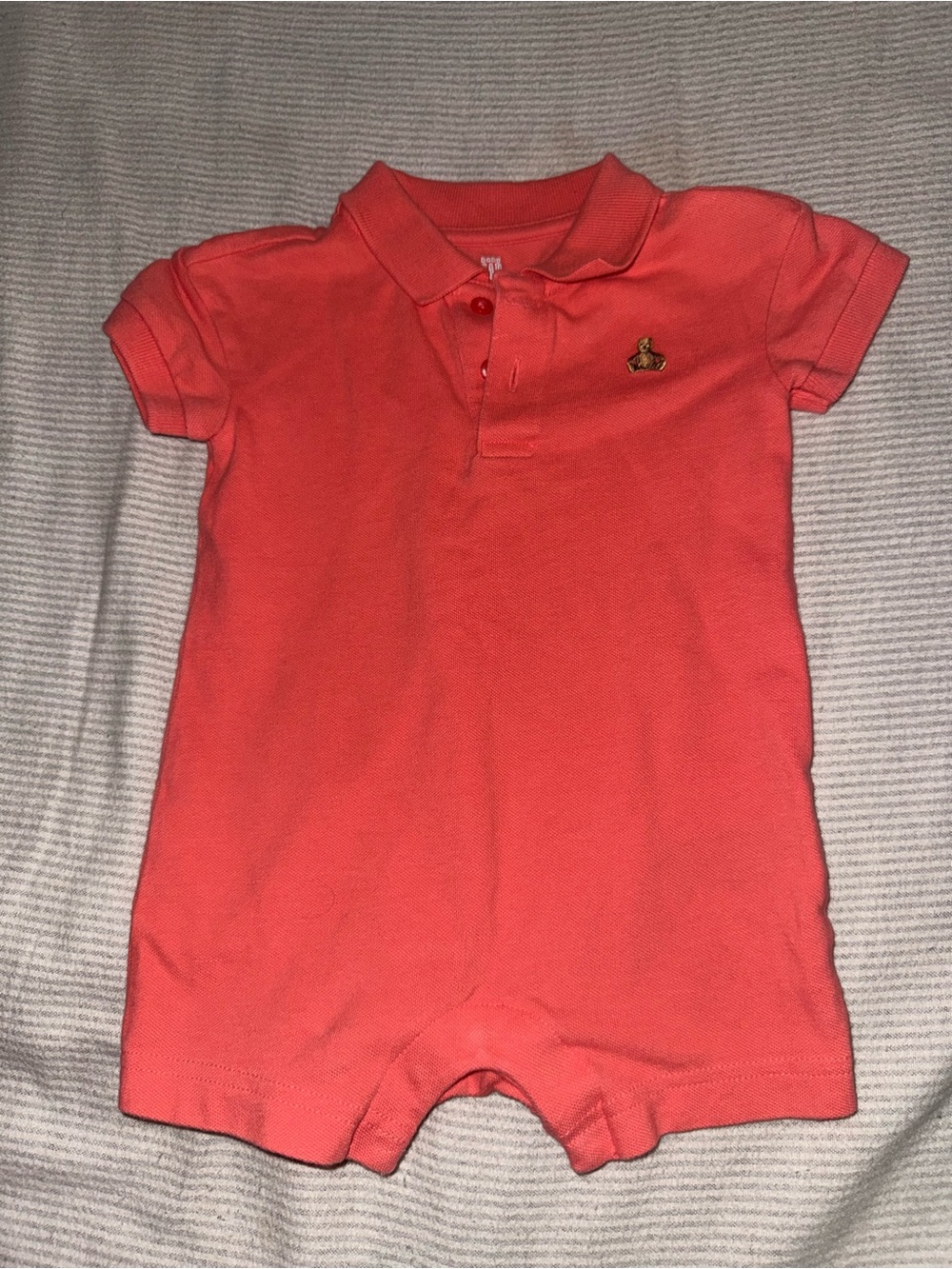 Classic Coral Polo One-Piece for Kids - Baby Gap